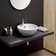 KIAMAMI VALENTINA - Lavabo À Poser Design Rond Céramique Blanc - vignette