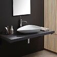 KIAMAMI VALENTINA - Lavabo À Poser Ovale Design Moderne En Céramique - vignette