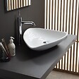 KIAMAMI VALENTINA - Lavabo À Poser Ovale Design Moderne En Céramique - vignette