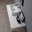 KIAMAMI VALENTINA - Lavabo Rectangulaire À Poser En Ceramique Desgin Moderne - vignette