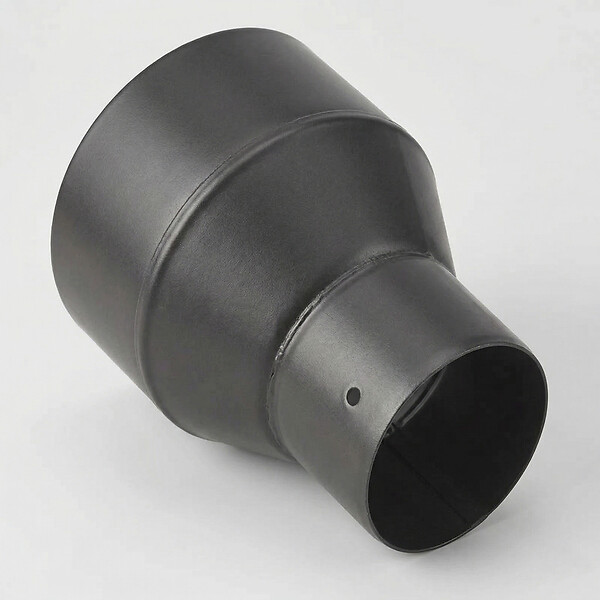 TEN - Réduction TEN 345560 noir mat D153x80mm pour pellets - large