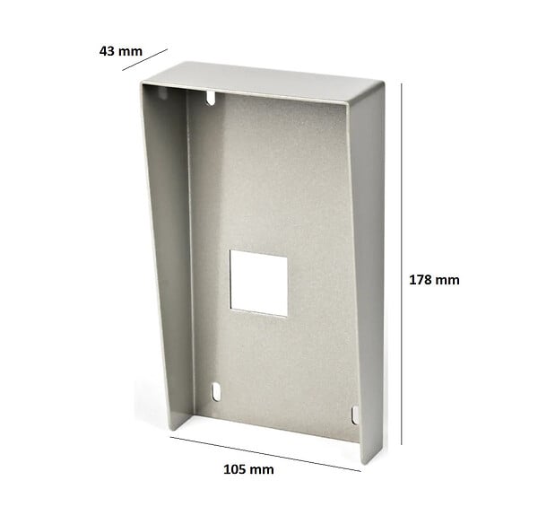 AIPHONE - Visière anti-pluie VMK pour platine saillie JO et JFDV - Acier peint - large