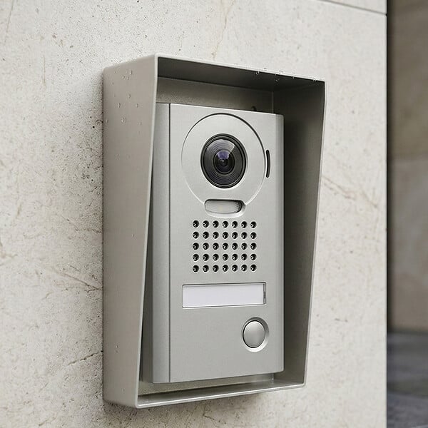 AIPHONE - Visière anti-pluie VMK pour platine saillie JO et JFDV - Acier peint - large