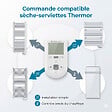 THERMOR - Commande digital Thermor pour sèche-serviettes avec support - vignette