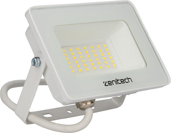 ZENITECH - Projecteur LED 3000 Lm IP44 avec détecteur de mouvement - Blanc - large
