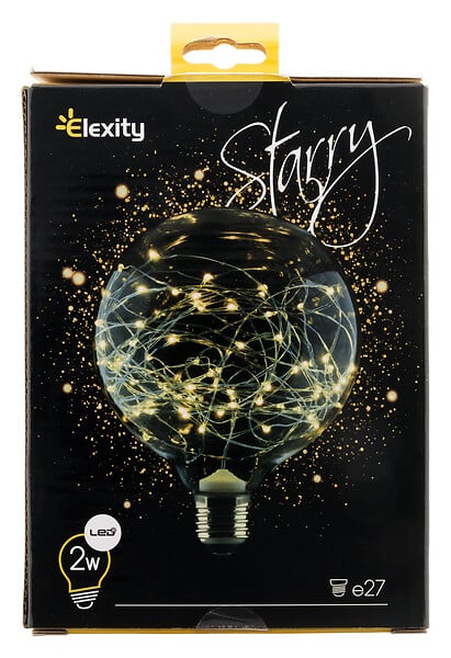 ELEXITY - Ampoule ELEXITY LED Starry G125 Jaune - large