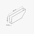 TECNOPROFILS - Cache-Panne - L. 600 x l. 90 x h. 200 mm - Blanc - vignette