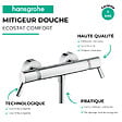 HANSGROHE - Mitigeur douche thermostatique Ecostat Comfort Care chromé + nettoyant Briochin - vignette