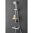 JACOB DELAFON - Mitigeur de douche thermostatique Simone + barre + pommeau de douche + nettoyant - vignette