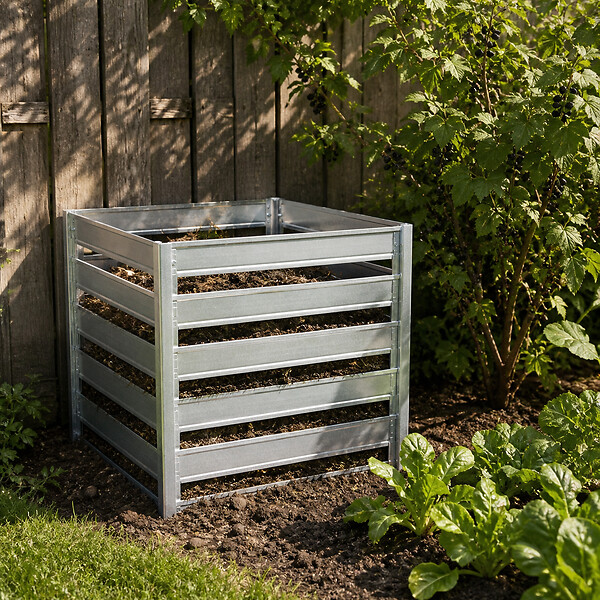 TIMBELA - Composteur de Jardin Timbela M800 - 91 x 91 x H85 cm / 704L - large