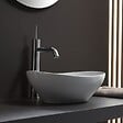KIAMAMI VALENTINA - Lavabo À Poser Oval En Céramique Pour Robinet Mural - vignette