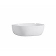 KIAMAMI VALENTINA - Lavabo Carré En Céramique Blanche De 42Cm À Poser - vignette