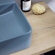 KIAMAMI VALENTINA - Lavabo Carré En Céramique Gris Bleu - vignette