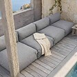 OVIALA - Salon de jardin modulable 4 places gris - Mixi - vignette