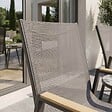 OVIALA - Lot de 2 chaises de jardin en aluminium et textilène - Savannah - vignette