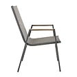 OVIALA - Lot de 2 chaises de jardin en aluminium et textilène - Savannah - vignette