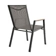 OVIALA - Lot de 2 chaises de jardin en aluminium et textilène - Savannah - vignette