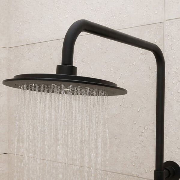 AURLANE - Colonne de douche Mécanique finition Noire Mate - 133x28x52 cm - MOLLY BLACK - large