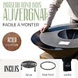 GRILL'CHIC - GRILL'CHIC - Pack Privilège Brasero Auvergnat Corten Bois Rond - Simple Cuve - Avec Bâche + Grille + Stop Food Inclus - À Assembler - Fabriqué en France - Ø60 x 78 cm - vignette