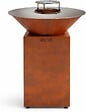 GRILL'CHIC - GRILL'CHIC - Pack Privilège Brasero Auvergnat Corten Normal Rond - Simple Cuve - Avec Bâche + Grille + Stop Food Inclus - À Assembler - Fabriqué en France - Ø60 x 78 cm - vignette