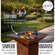 GRILL'CHIC - GRILL'CHIC - Pack Privilège Brasero Cévenol Corten Normal Carré - Simple Cuve - Avec Bâche + Grille + Stop Food Inclus - À Assembler - Fabriqué en France - 74 L x 74 P x 89 H cm - vignette