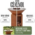 GRILL'CHIC - GRILL'CHIC - Pack Privilège Brasero Cévenol Corten Bois Rond - Simple Cuve - Avec Bâche + Grille + Stop Food Inclus - À Assembler - Fabriqué en France - Ø74 x 90 cm - vignette