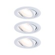 PAULMANN - Spot encastré LED FixedLED Kit de 3 orientable 25° 3x4,8W 3x460lm 230V  3000K Blanc - vignette