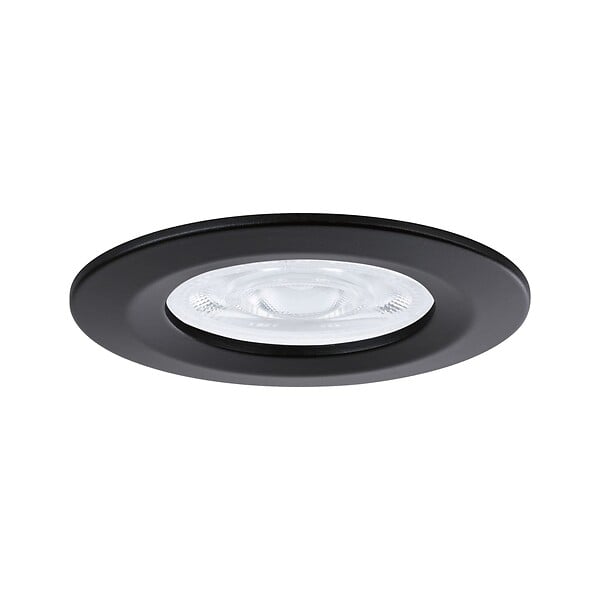 PAULMANN - Spot encastré LED Nova GU10 Flat IP44 3x4,9W 3x550lm 230V  4000K Noir mat - large