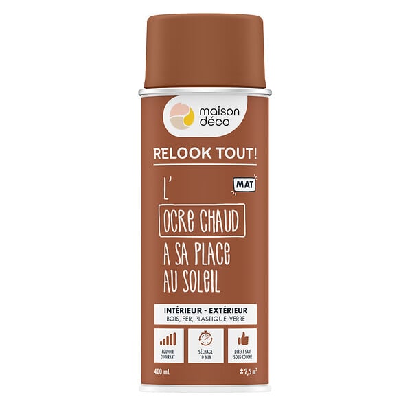 MAISON DECO - RELOOK TOUT MAT OCRE CHAUD 400ml - large