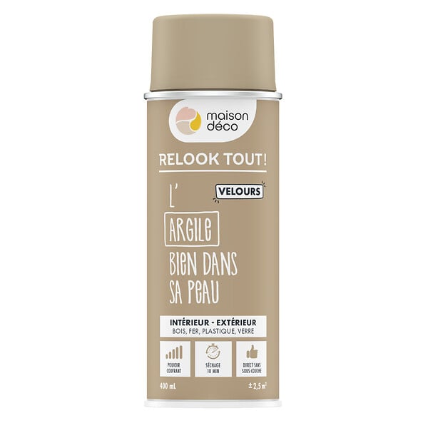 MAISON DECO - RELOOK TOUT VELOURS ARGILE 400ml - large