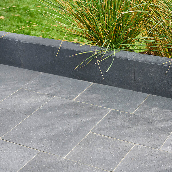 NEXTERIA - Bordure lisse emboitement - Anthracite - 20x50cm Ep.5cm - large