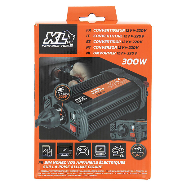 XLPTOOLS - Convertisseur 12V-> 230V 300W - large