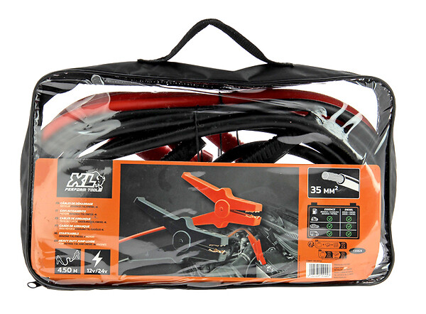 XLPTOOLS - Câbles de démarrage 35mm² x2 - longueur 4m50 - large