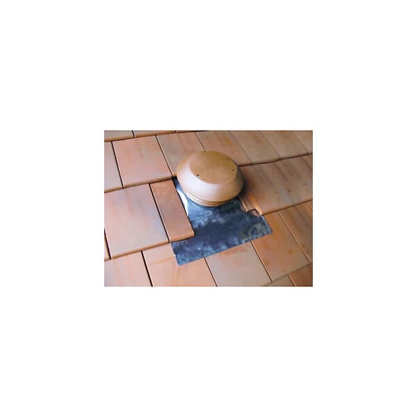ANJOS - Chapeau de toiture VMC plastique ANJOS CARA | sortie sur toit incliné - Diamètre (mm): 160 - Couleur: Tuile - large