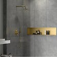 CERAMIA - Niche de Douche à encastrer, Acier Inoxydable 304, 120x28x10cm, Or brossé PVD - vignette