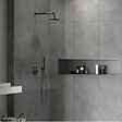 CERAMIA - Timeless Niche de Douche à encastrer, Acier Inoxydable 304, 119x26x10cm, Gun Métal brossé PVD - vignette