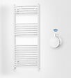 OTITEC - Sèche-serviettes électrique – 120 x 50 cm – Blanc – 500W - Avec thermostat connecté - ELEGANT - vignette