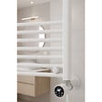 OTITEC - Sèche-serviettes électrique – 120 x 50 cm – Blanc – 500W - Avec thermostat connecté - ELEGANT - vignette