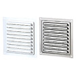BLAUBERG - Grille aération ventilation aluminium avec moustiquaire - LxH (mm): 250 x 250 - Couleur: Gris argent - vignette