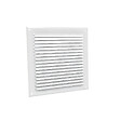 BLAUBERG - Grille aération ventilation aluminium avec moustiquaire - LxH (mm): 200 x 200 - Couleur: Blanc - vignette