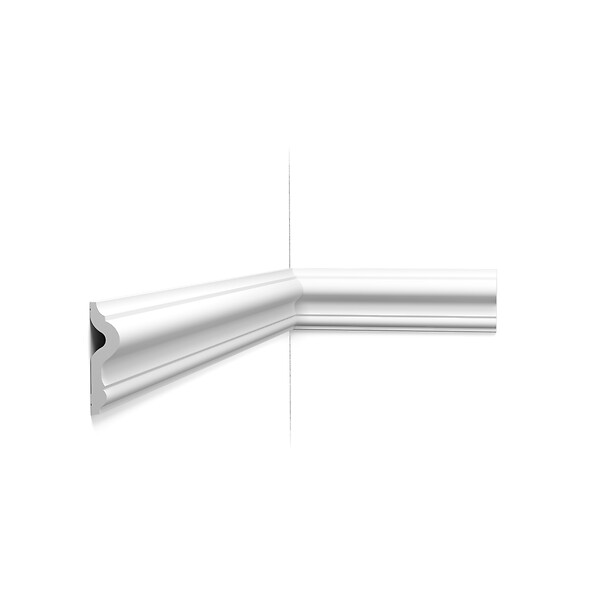 ORAC DECOR - Pack 10 mètres Cimaise murale PX202 avec colle - Orac x Cimaises-et-plus - 7,5 x 2 x 200cm (h x p x L) - moulure décorative polymère - large