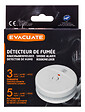 EVACUATE - Détecteur de fumée NF autonomie 5 ans  - Garantie 3 ans-EVACUATE - vignette