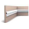 ORAC DECOR - PX202 Cimaise murale Orac Decor - 7,5x2,0x200cm (h x p x L) - moulure décorative polymère Pack 2 pièces - vignette