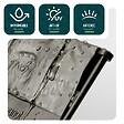 VOUNOT - Lot de 35 pcs Bordure de jardin imitation pierre facile a installer 5.35m gris - vignette