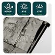 VOUNOT - Lot de 140 pcs Bordure de jardin imitation pierre facile a installer 21.4m gris - vignette