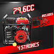 MASTER PUMPS - Pompe à  eau thermique 4 temps 79.6cc 7000l/h - vignette