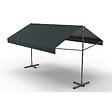 CONCEPT USINE - Store banne double pente 4 x 3 m gris ISEO - vignette