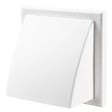 BLAUBERG - Grille de ventilation à capot pare-pluie plastique blanc DECOR H Ø100/125 mm pour hotte/extracteur - vignette