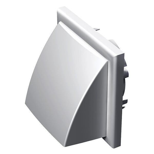 BLAUBERG - Grille de ventilation à capot pare-pluie plastique blanc DECOR H Ø100/125 mm pour hotte/extracteur - large