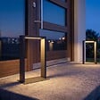 LUMISKY - Borne solaire noire en aluminium AXIS MINI H40cm - vignette
